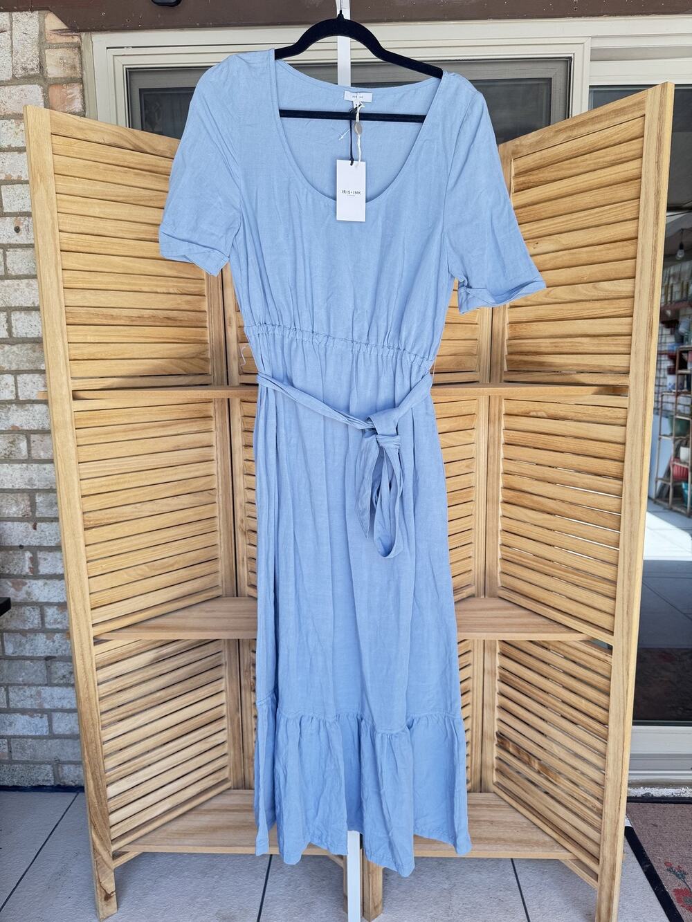 Iris And Ink Dress Blue Size 8